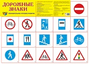 Демонстрационный плакат СУПЕР А2 Дорожные знаки