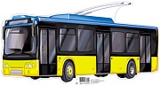 ФМ1-10453 Плакат вырубной А4. Машина троллейбус (с уф-лаком) - группа Транспорт