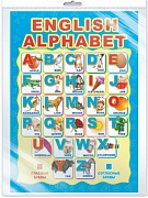 *Ш-10287 Мини-плакат А4. ЛАМИНИРОВАННЫЙ. ENGLISH ALPHABET (в индивидуальной упаковке с европодвесом и клеевым клапаном)