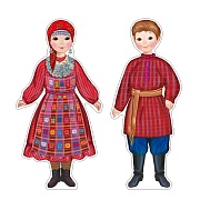 *КБ-18038 Комплект для оформления интерьера со скотчем. Народы России. Удмурты (2 плаката А3)